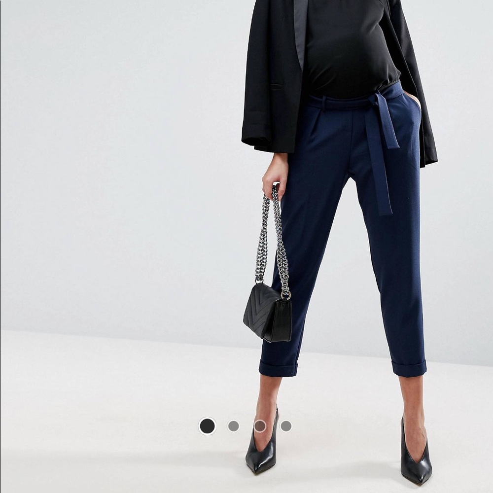ASOS maternity pants with obi tie - size 6